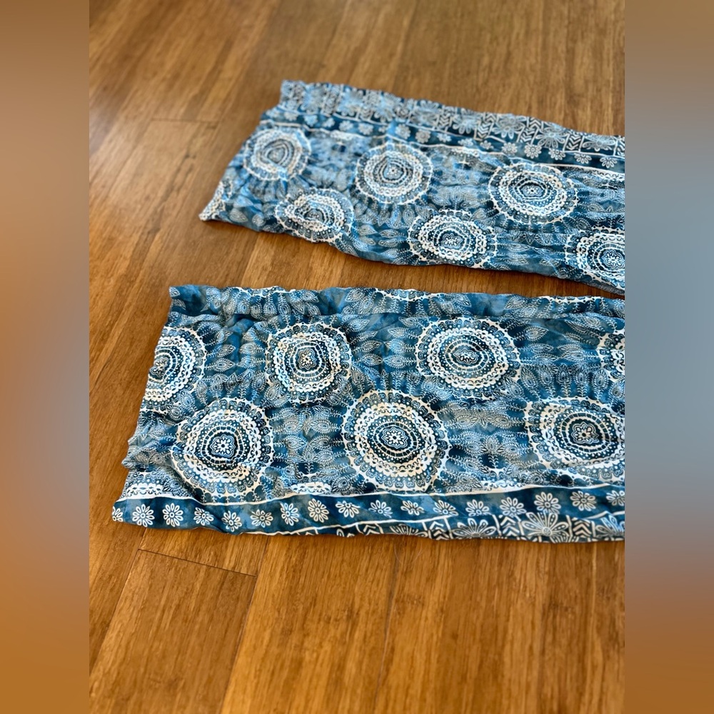 Lotus&Luna Wide Leg Mandala Beach Vacay Pocket Harem Lounge Pants w/pockets EUC - Picture 4 of 14